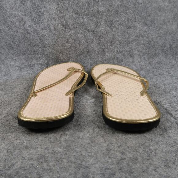Sandals Casual Womens Shoes Size 6 Flip Flops Slip On Flats Woven Lightweight - Picture 4 of 7